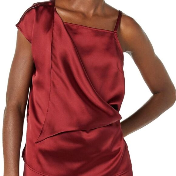 Making the Cut Women's Standard One Sleeve Asymmetrical Strappy Top Size 4XL NWT - Picture 4 of 6